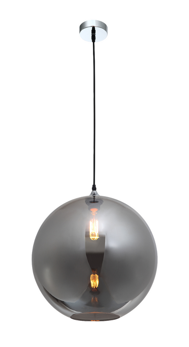 HANGLAMP ''BOGODO '' DE LUXE  400 SMOKE/GRIJS    ART NR 23416195/