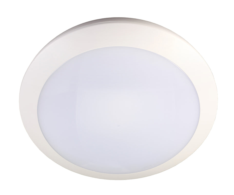 BADKAMER PLAFOND SPOT ROND ""PENSA"" 16 WATT  WIT + MICROWAVE SENSOR ART NR: 23379001/