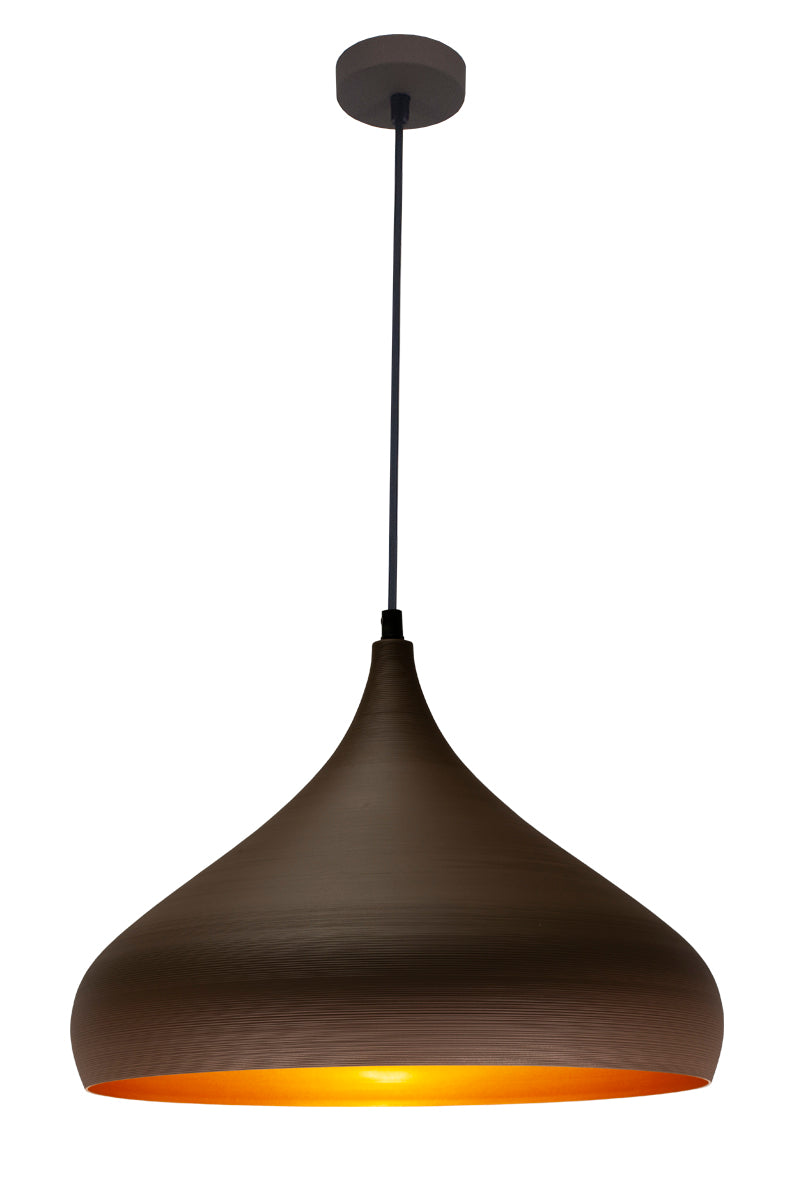 BONIN HANGLAMP DE LUXE BRUIN/GOUD     42     ART NR 23432003/