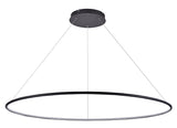 EXCLUSIEVE LED PENDEL '' UNNU '' 1 RINGS ART NR   XL3345003/  ( ZWART )