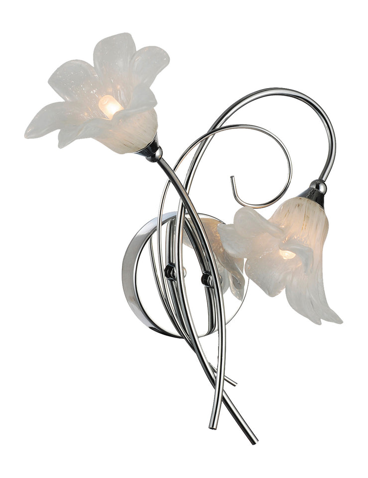 WANDLAMP 2-LICHTS  "' TOBOR '' CHROOM  ART NR: 23416102/